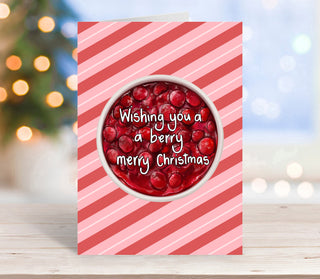 Berry merry Christmas Greeting card