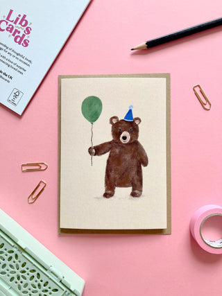 Birthday Bear Greetings Card