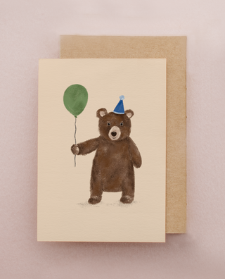 Birthday Bear Greetings Card