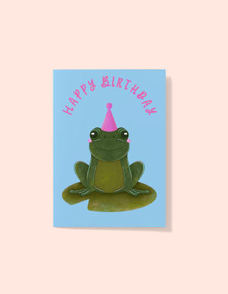 Birthday Frog Greeting Card