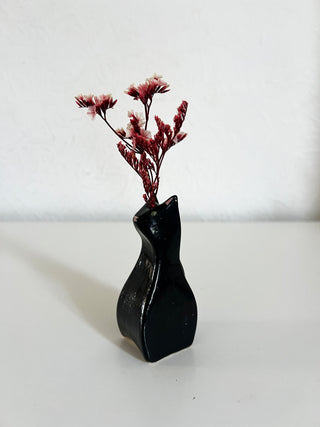 Black cat Vase