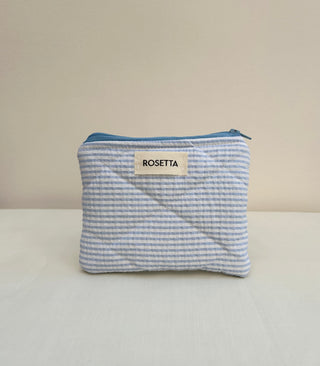 Blue Beach Hut Pouch