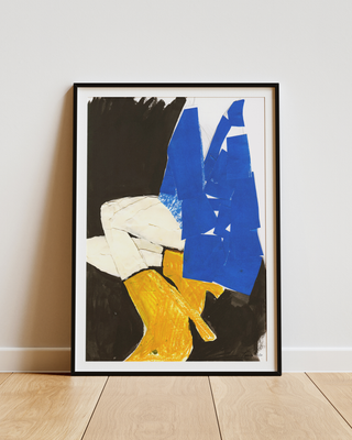 Blue Blazer Print