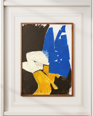 Blue Blazer Print