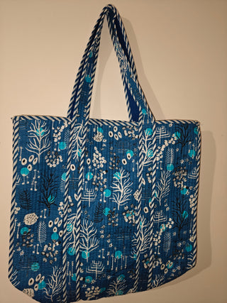 Blue Coral Reef Reversible Tote