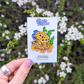 Blue Ringed Octopus Enamel Pin