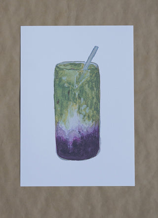 Blueberry Matcha Print