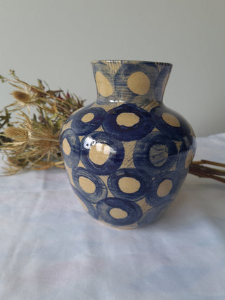 Blue circle Vase