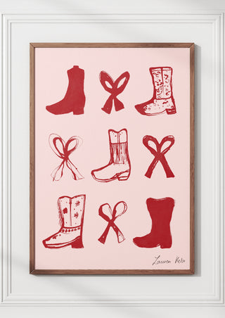 Boots & Bows Print