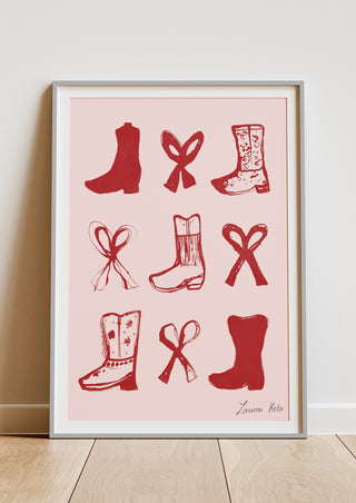 Boots & Bows Print