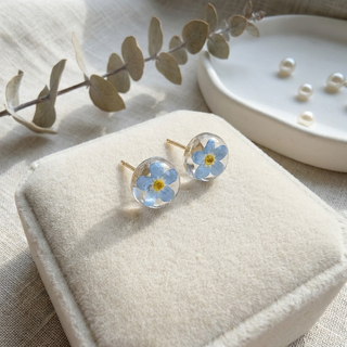 Bright Forget Me Not Stud Earrings