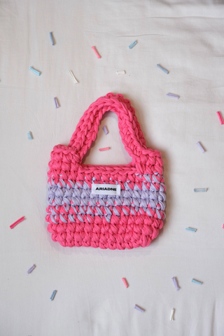 Mini Bright Pink + Lilac Bag