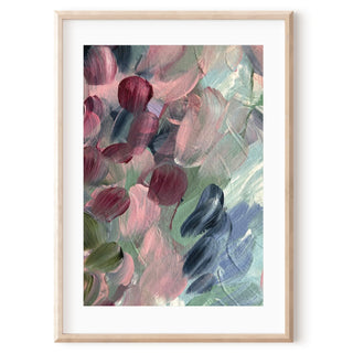 Dark Pink Abstract A4 Print