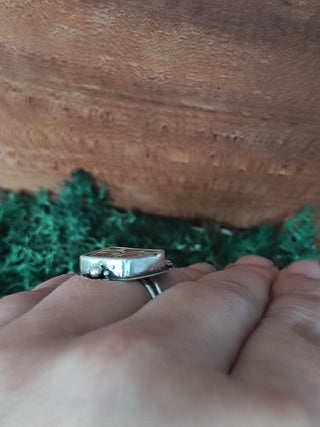 Broken Plates: Fireglow Collection Ring Size N