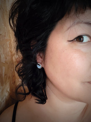 Broken Plates: Spode Stud Earrings