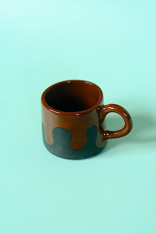 Brown & Black Drip Mug