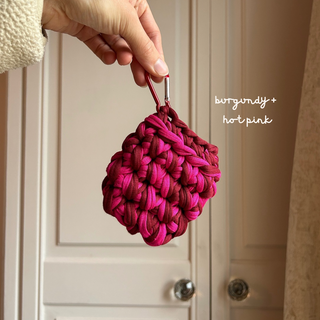 Burgundy + Hot pink AirPods Case