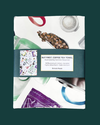 But First, Coffee Tea Towel