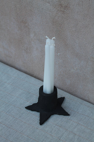 Black Star Candlestick Holder