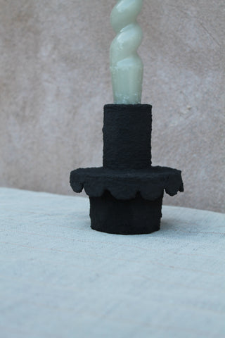 Scallop Edge Candlestick Holder