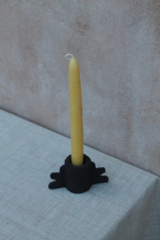 Black Winged Candlestick Holder