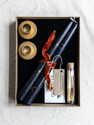 Taper Candle Gift Set - Moon & Stars