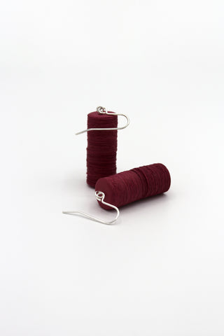 Cara Earrings - Burgundy