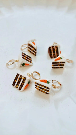 Carrot Cake Charm Earrings