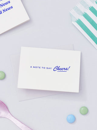 Cheers! Mini Card - Blue