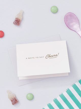 Cheers! Mini Card - Gold