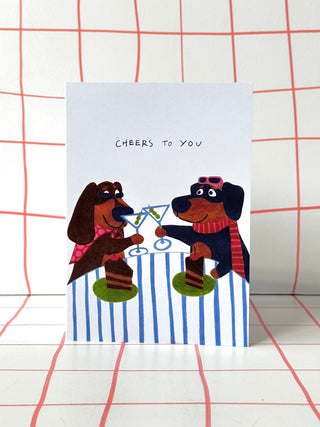 Cheers to You Greetings Card