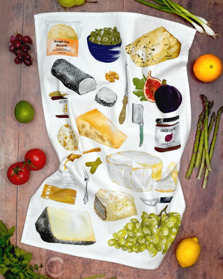 Cheese Board Tea Towel