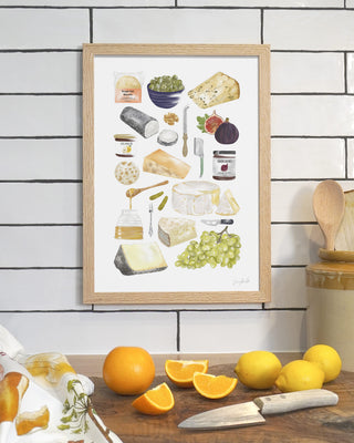 Cheese Board Print - A3