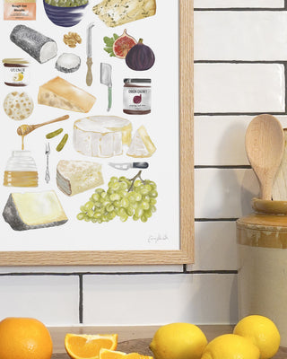 Cheese Board Print - A3