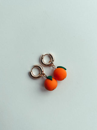 Clementine Charm Hoop Earrings