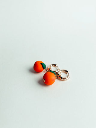 Clementine Charm Hoop Earrings