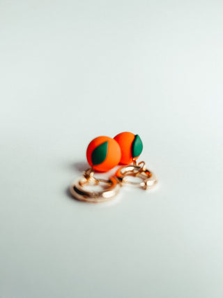 Clementine Charm Hoop Earrings