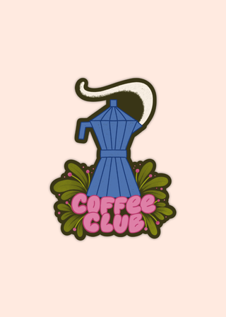 Coffee Club Sticker