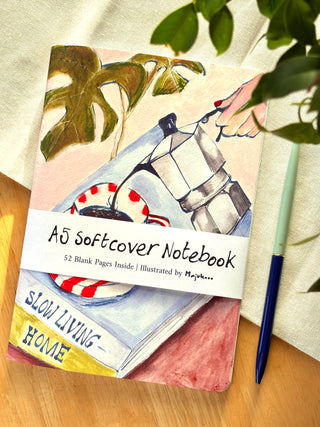 Coffee Pour A5 Softcover Notebook