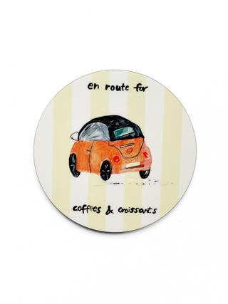 Coffee & Croissants Coaster