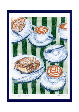 Coffee and Pastries Print