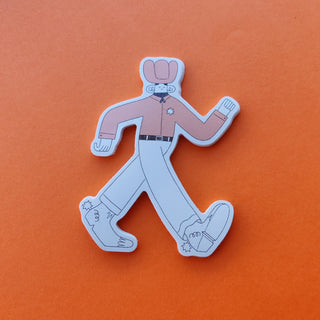 Colin Cowboy (Walking) Sticker