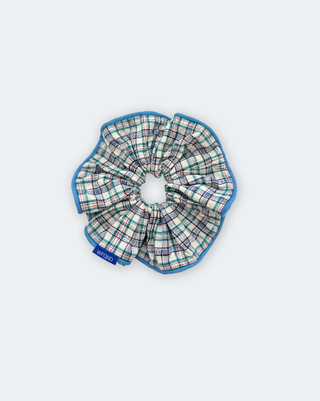 Contrast Piped Scrunchie