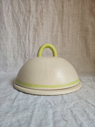 Lime Lined Butter Dish