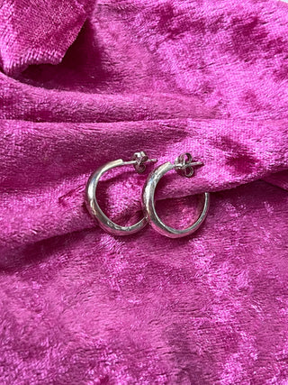 Crater Hoop Earrings
