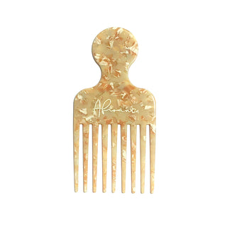 Cream Hair Pick