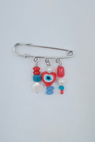 Puffaura Pin Charm Brooch