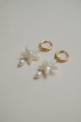Pearly Starfish Earrings
