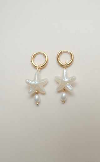 Pearly Starfish Earrings