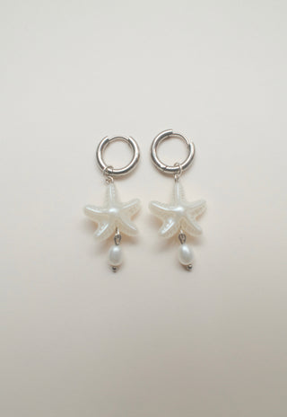 Pearly Starfish Earrings